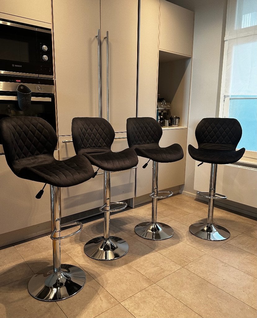 Lot de 4 tabourets chaises de bar, Maison & Meubles, 4 tabourets, Comme neuf, Enlèvement, 60 à 90 cm