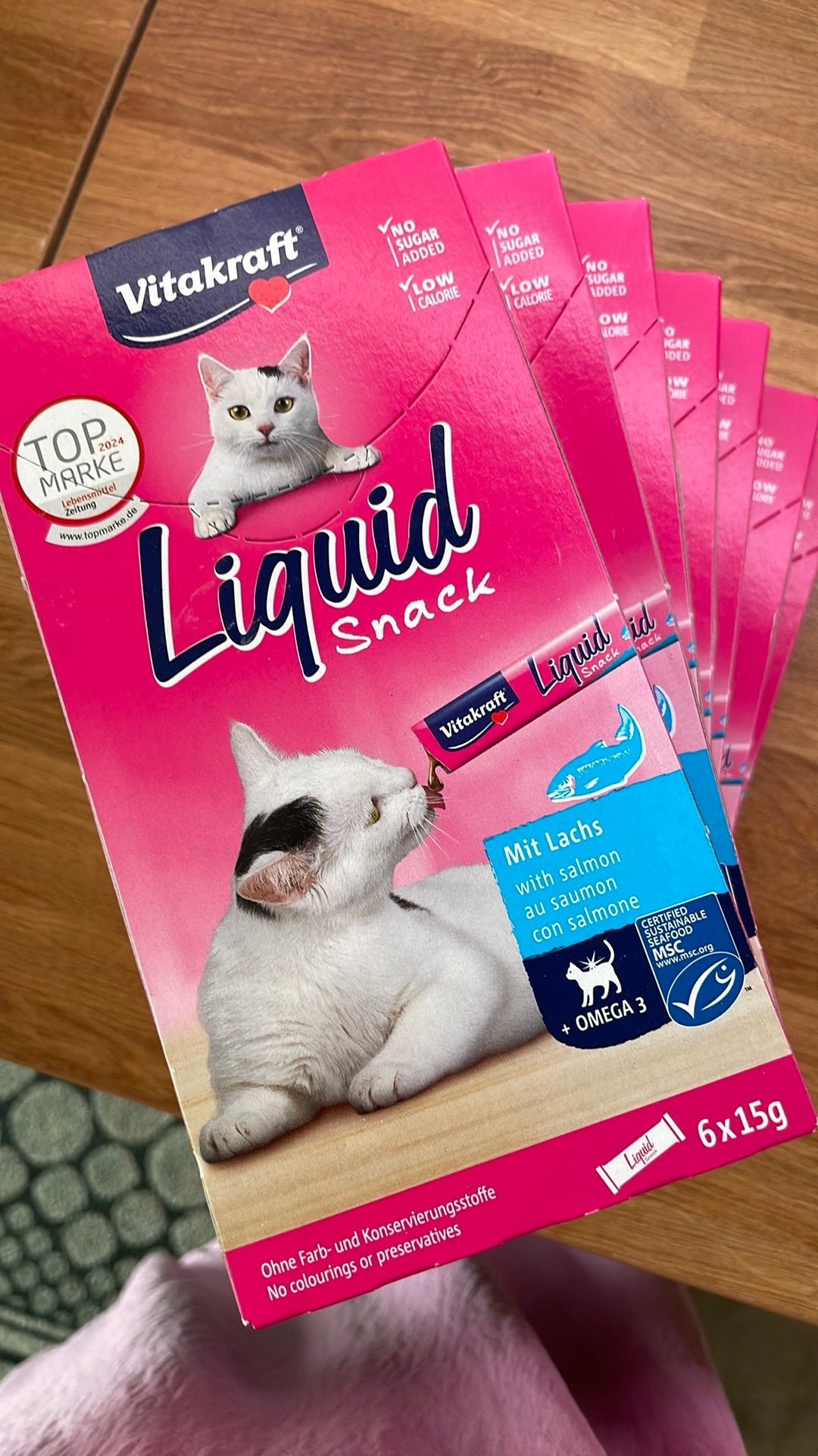 7 pakjes Liquid snacks Vitakraft kat, Animaux & Accessoires, Nourriture pour Animaux, Enlèvement, Chat