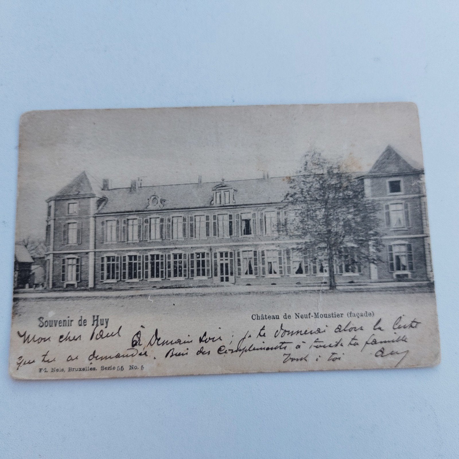 Oude postkaart van Huy (Hoei), Enlèvement ou Envoi