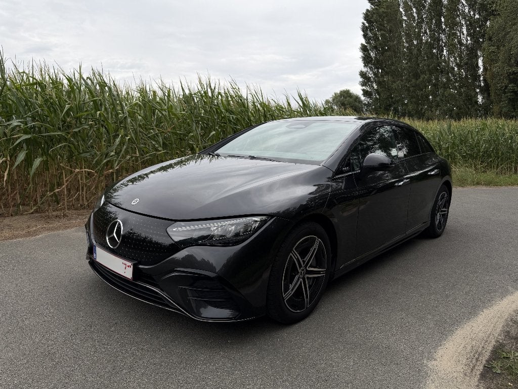Mercedes-Benz EQE 300 AMG Line btw aftrekbaar donker grijs, Autos, Cuir, Achat, Carnet d'entretien, Noir