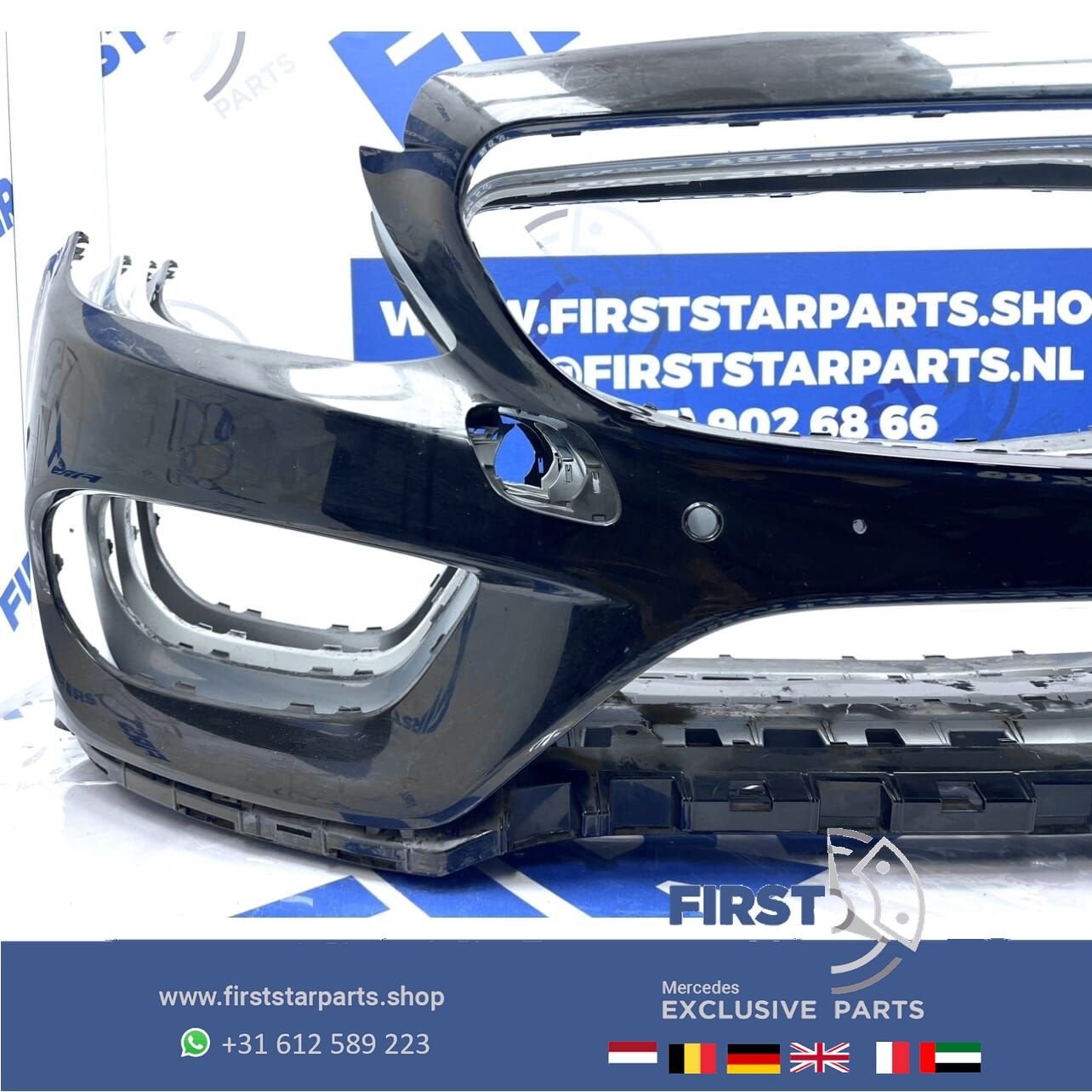 W205 BUMPER AMG VOORBUMPER 2014-2017 A2058850925 Mercedes C, Auto-onderdelen, Gebruikt, -, Voor, Ophalen of Verzenden