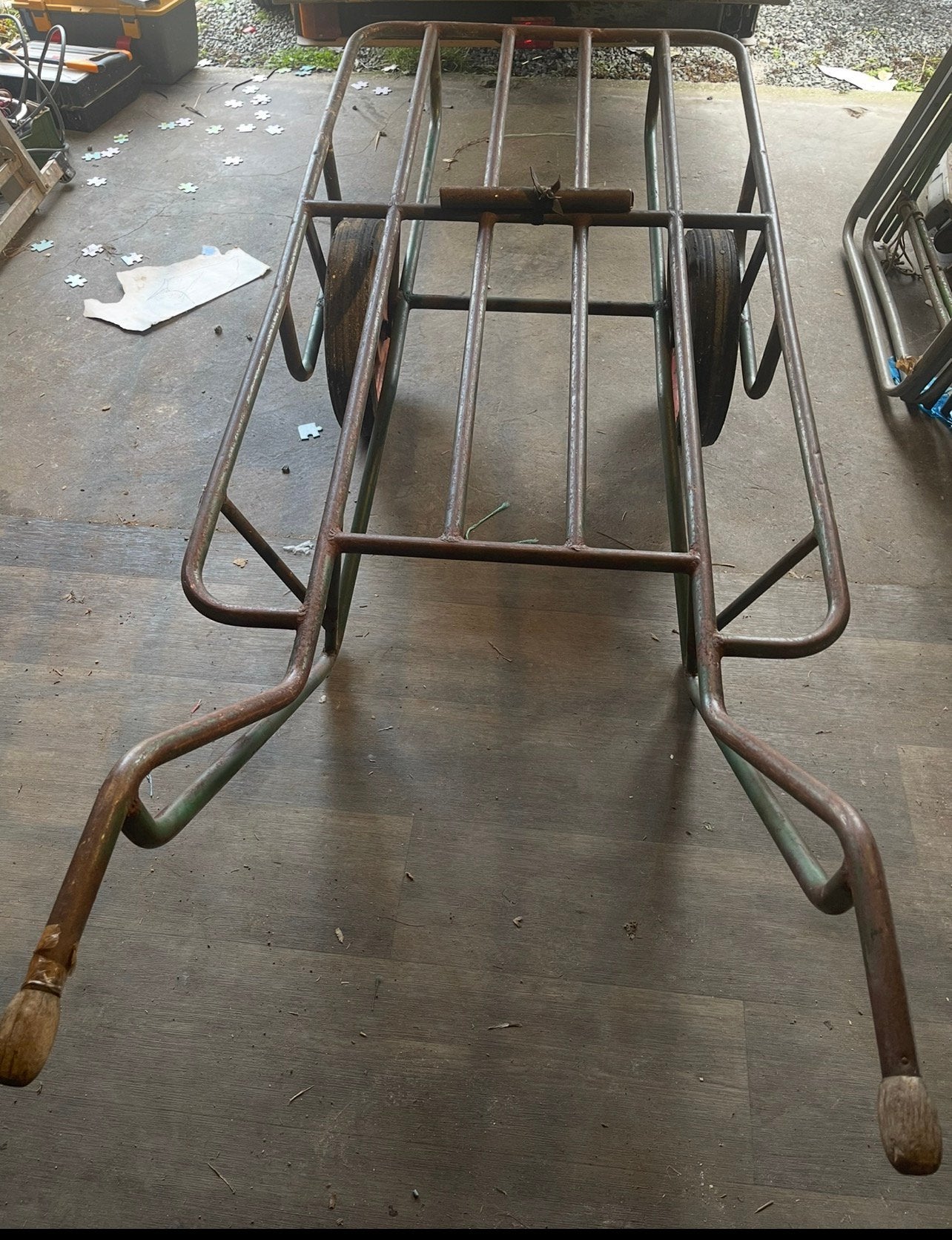 Charette, Enlèvement, Utilisé, Manuelle, À deux roues