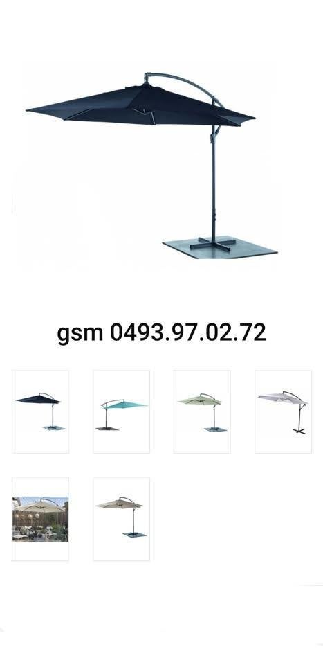 nieuwe zweefparasols incl stervoet, Ophalen, Nieuw, Kantelbaar