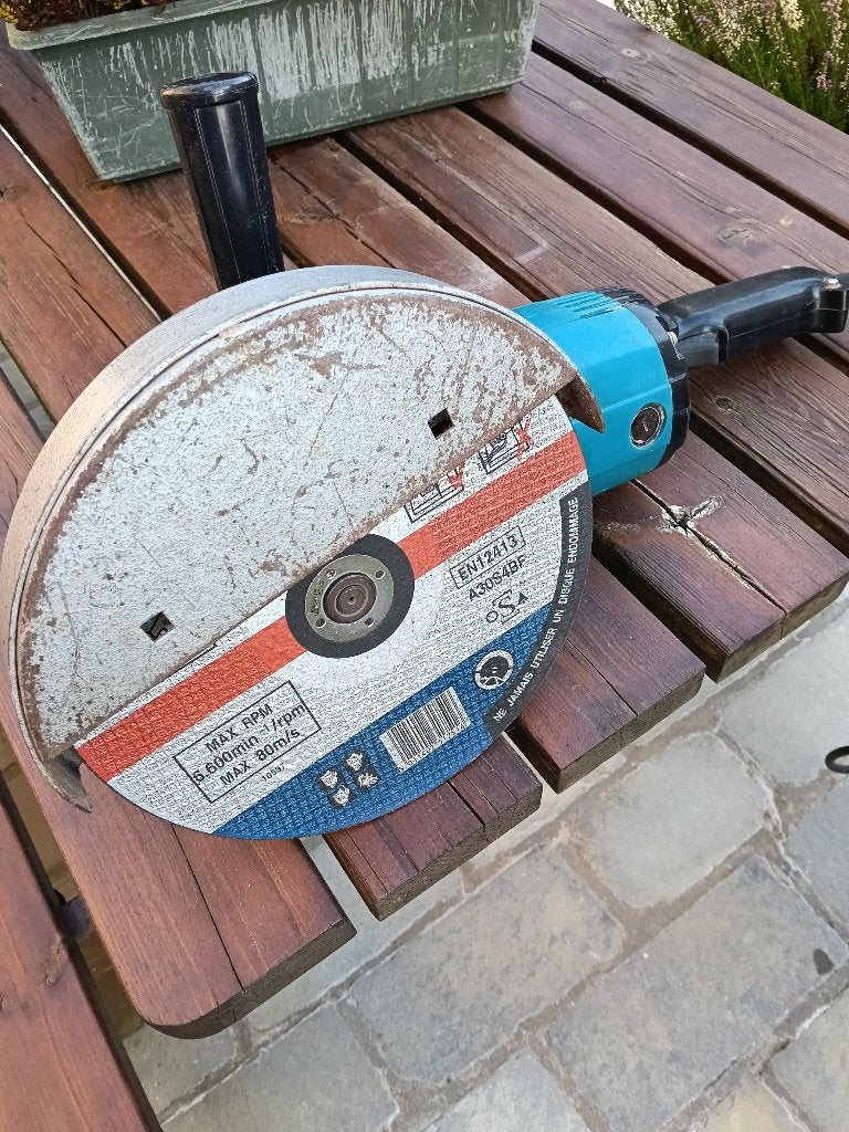 Makita 9609 GBS haakse slijper + nieuwe Piranha schijf, Ophalen, Gebruikt, Haakse handslijpmachine