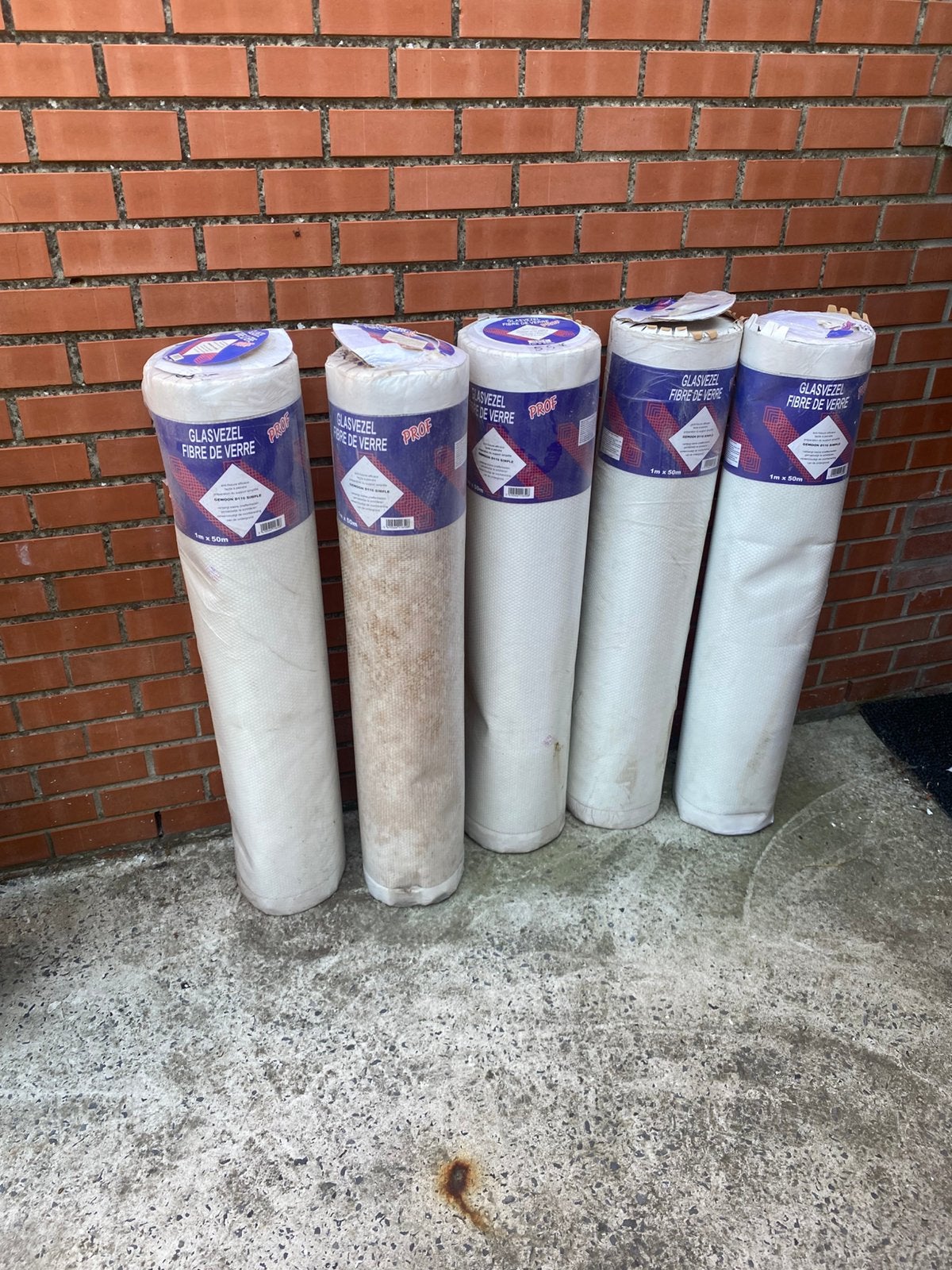 Fibre de verre 1mx50m, Huis en Inrichting, Ophalen