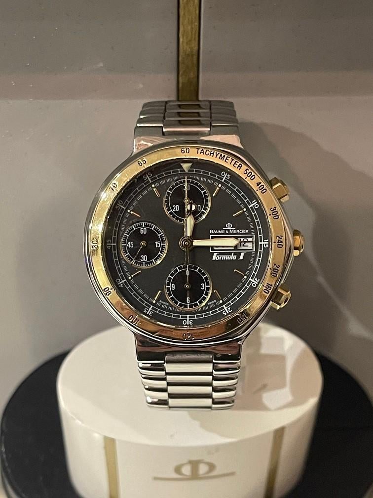 Automatisch Zwitsers HEREN HORLOGE Baume et Mercier FormulaS, Ophalen of Verzenden, Gebruikt