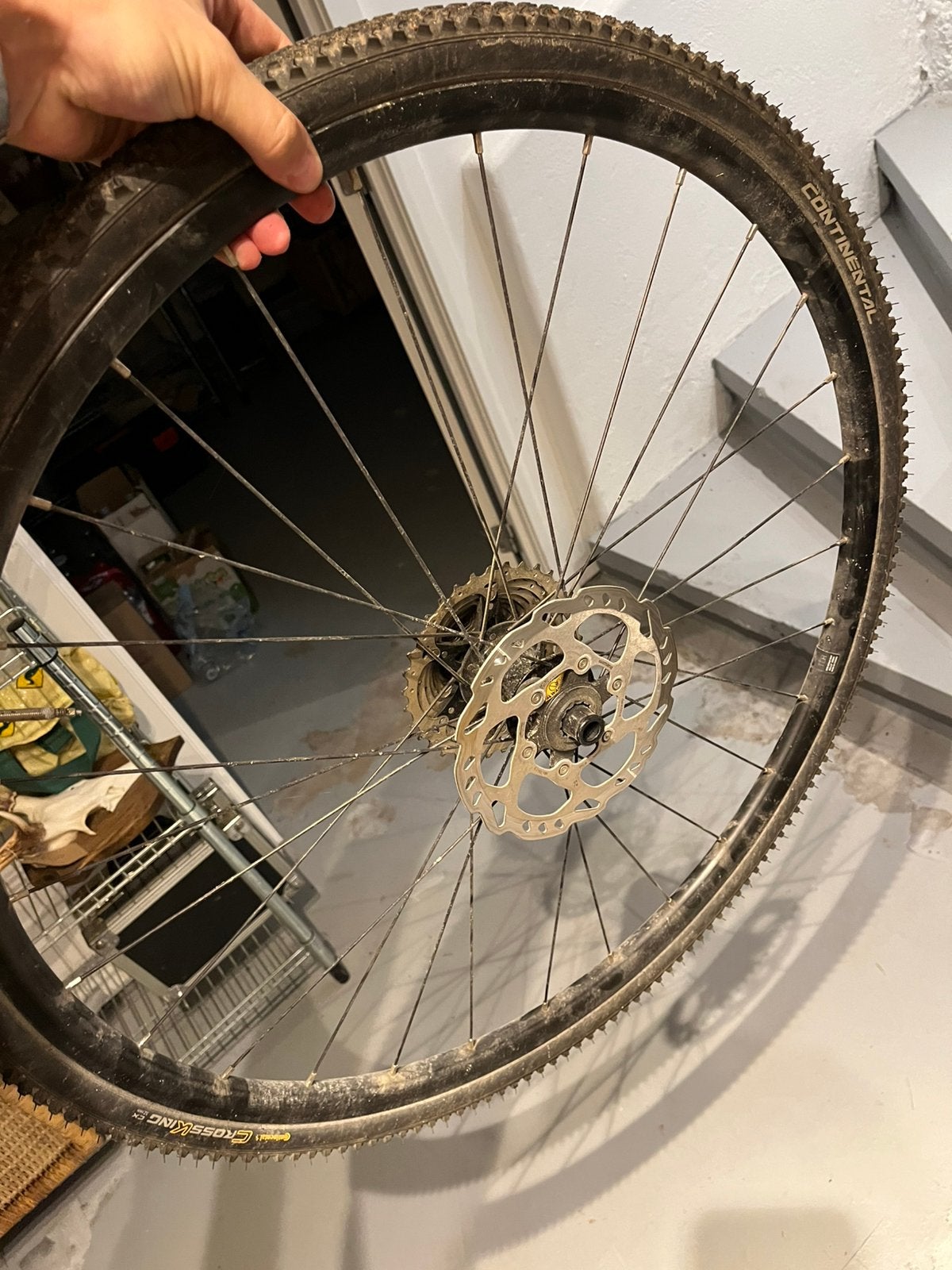 Paire de roues VTT/Gravel 29” - Continental Cross King, Gravelbike, Enlèvement, Utilisé, Aluminium
