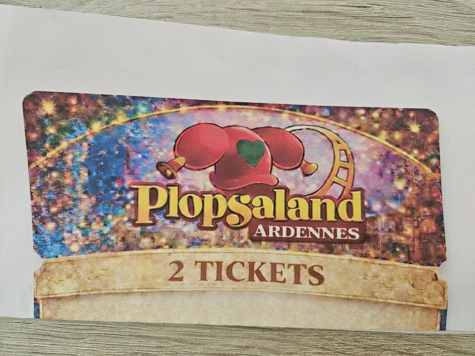2X tickets plopsa ardennes, Tickets en Kaartjes