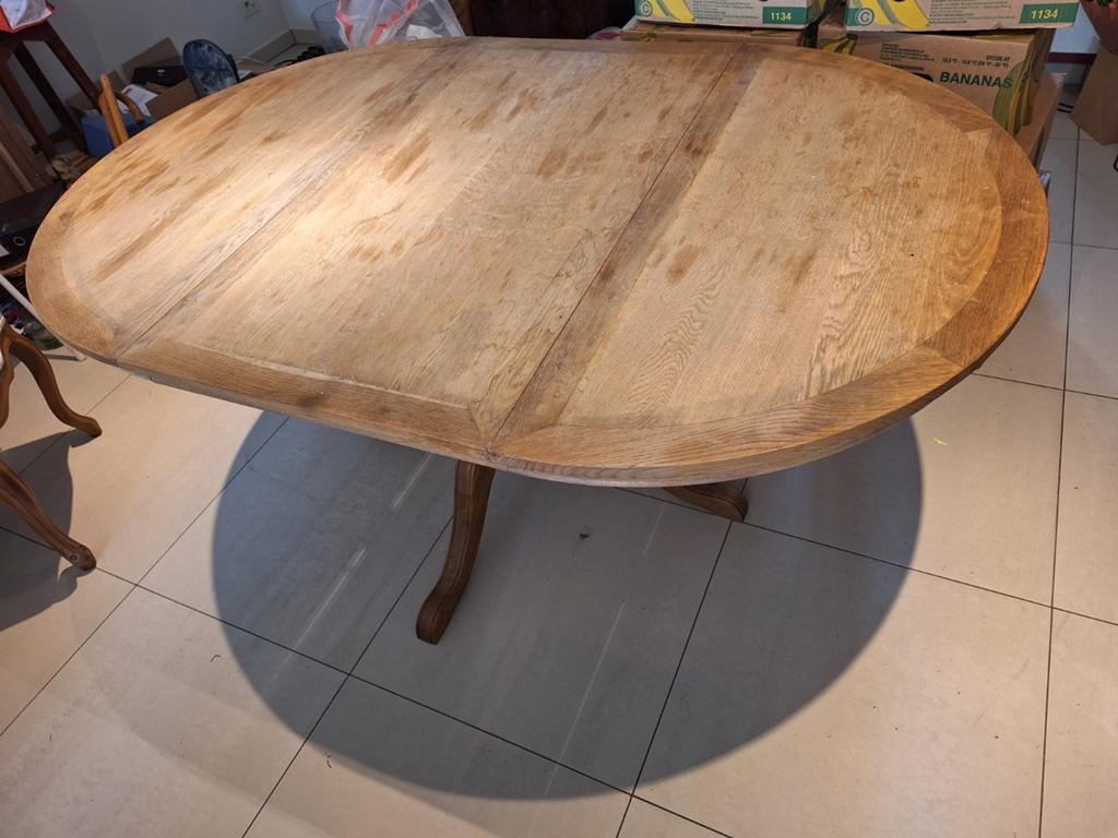 Houten tafel uitschuifbaar, Ophalen