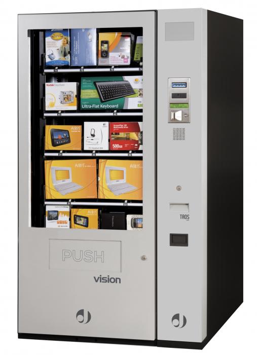 Automaat voor div voeding drank brood enz.