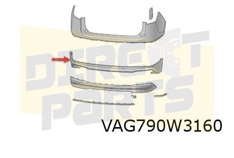 Skoda Enyaq IV (1/21-) Achterbumperspoiler (Sportline) Origi, Neuf, Arrière, -, Skoda