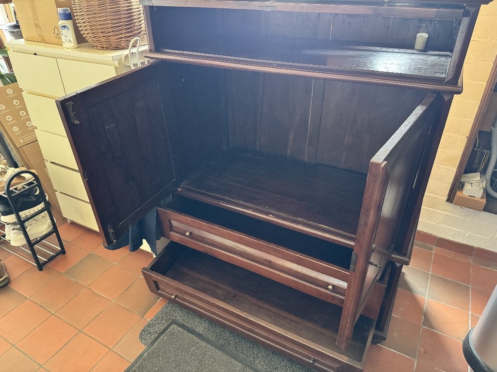 Armoire tropicale en bois, Antiquités & Art, Enlèvement