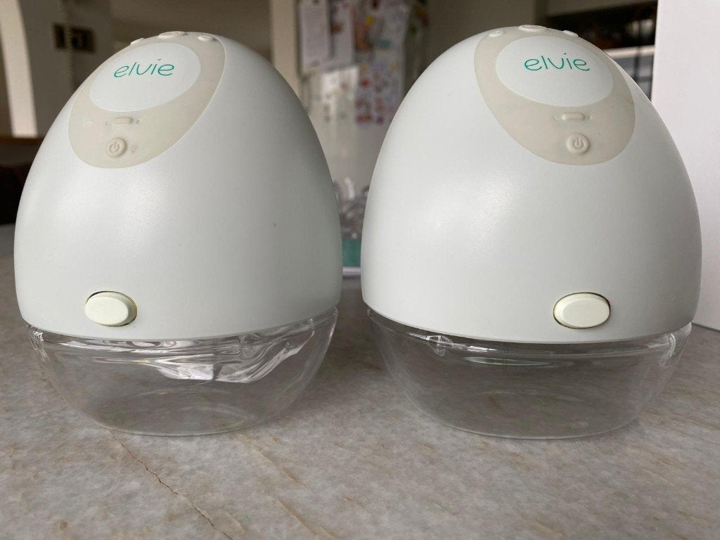 Elvie Pump Double elektrische borstkolf + extra accessoires, Kinderen en Baby's, Ophalen, Gebruikt, Elvie, Draadloos
