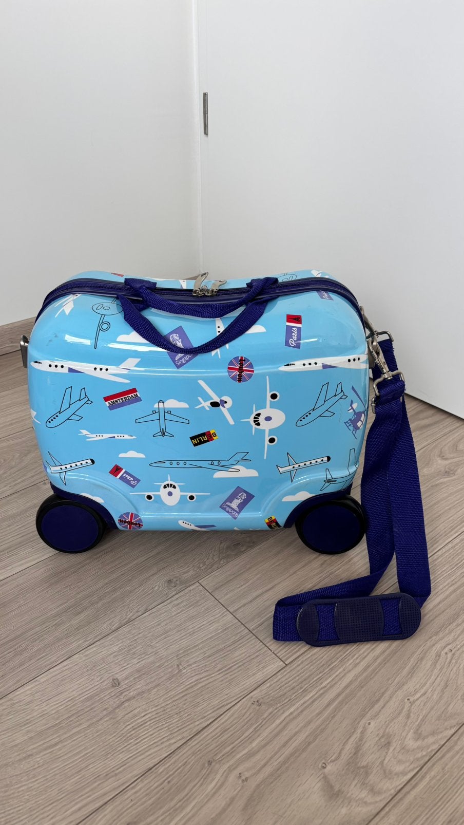 Reiskoffer kind trolly met wieltjes, Enlèvement, Comme neuf, Roulettes