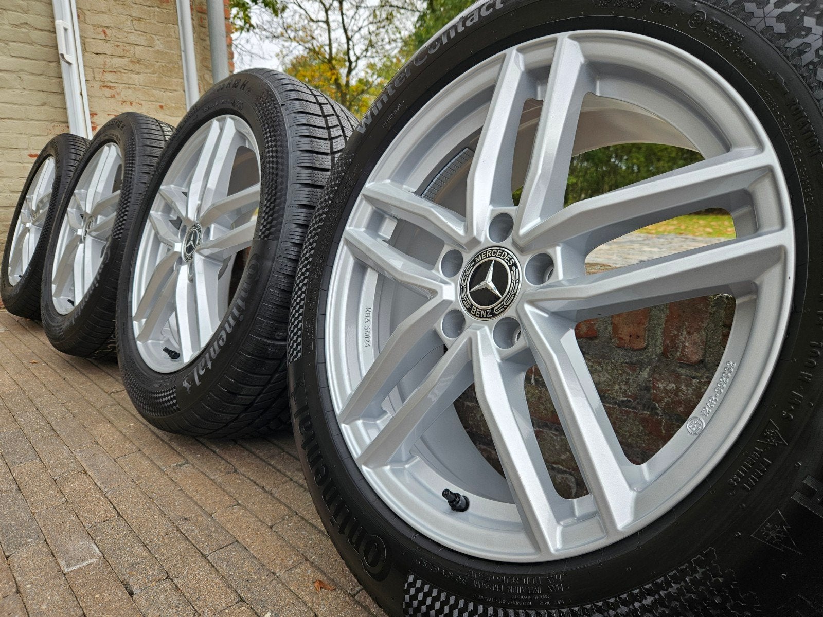 18" Mercedes GLA H247 GLB X247 kit hiver 8mm Continental TO, Pneus et Jantes, Pneus hiver, Enlèvement ou Envoi, 18 pouces