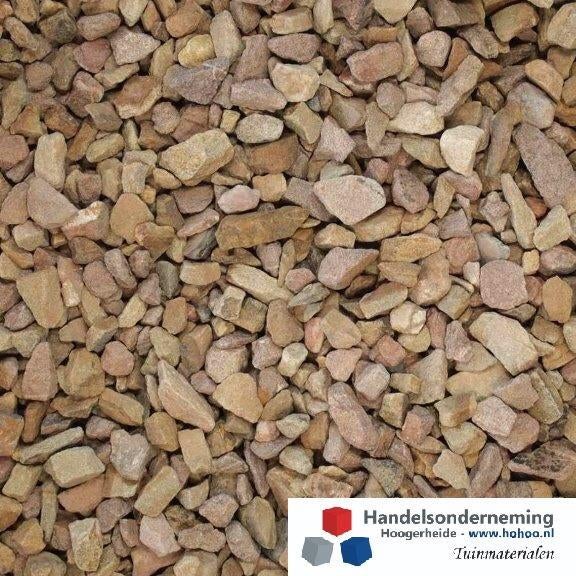 Grauwacke split zachte kleuren beige bruin grijs oprit tuin, Verzenden, Nieuw, Multi, Split