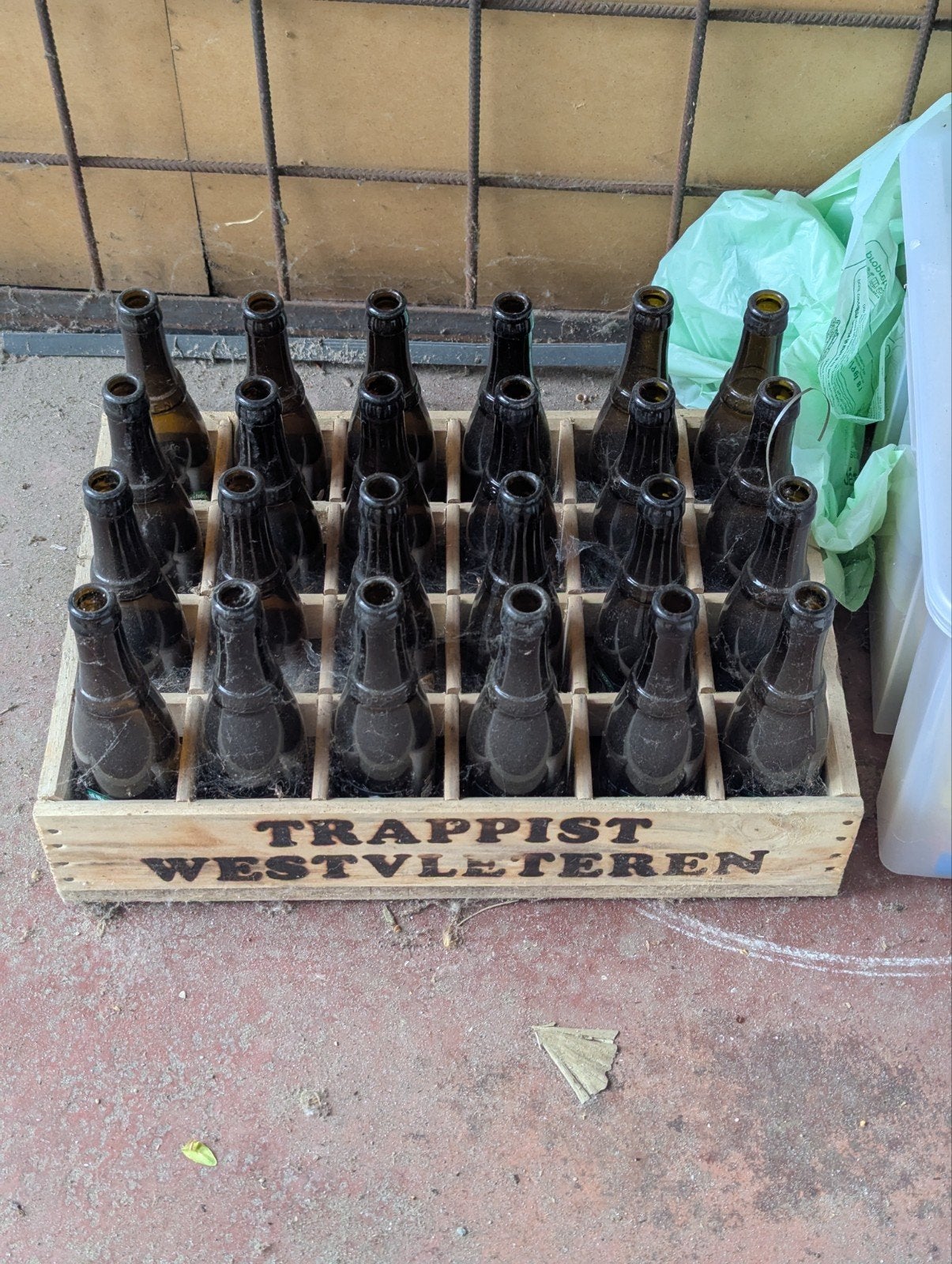 Casier en bois Westvleteren avec vidanges, Enlèvement, Utilisé, Autres types, Autres marques