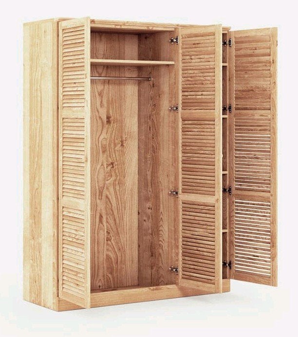 Kast 3 deuren in massief hout La Redoute interieurs, Ophalen