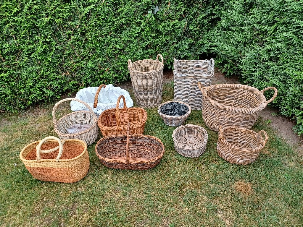 rotan manden rieten manden LOT, Ophalen, Zo goed als nieuw, Overige typen