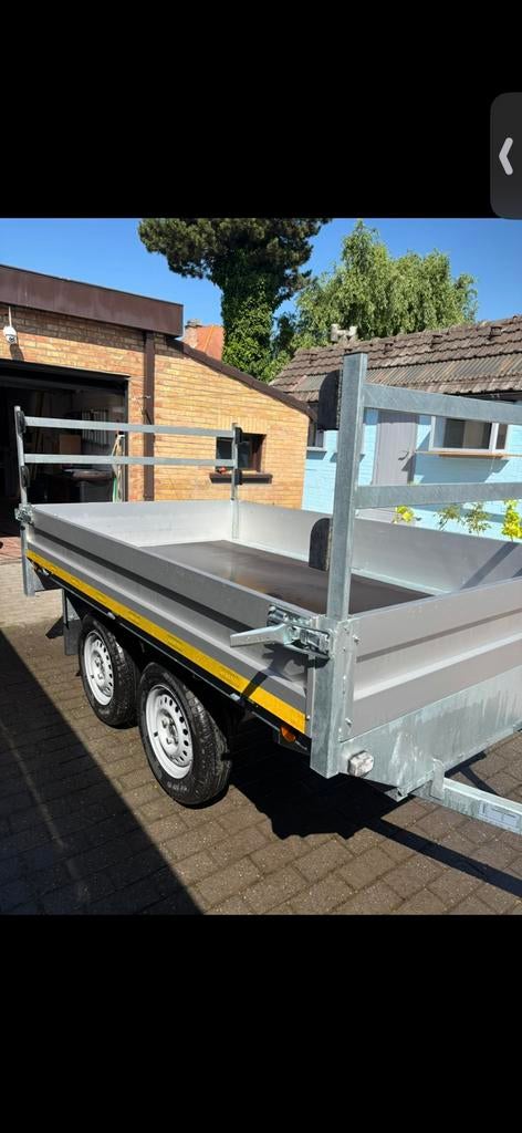Aanhangwagen Luxe Plateau als niuwe,750kg,Coc attest, Enlèvement, Comme neuf