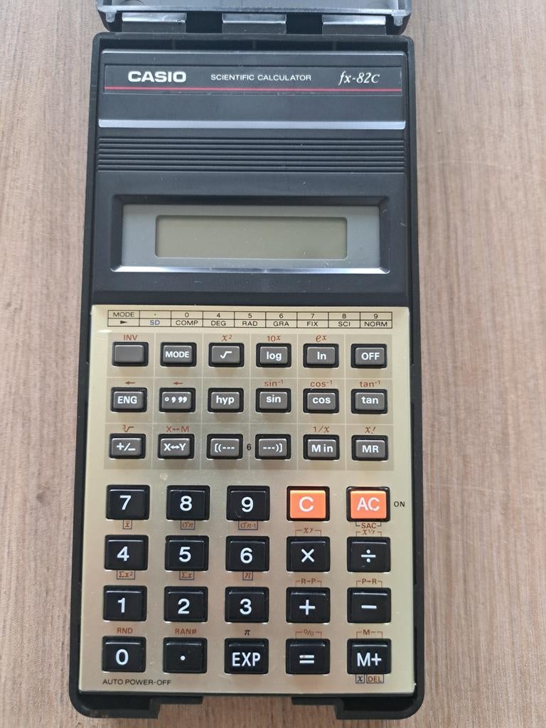 Vintage Casio fx-82C Rekenmachine – Made in Japan – Jaren '8, Enlèvement ou Envoi