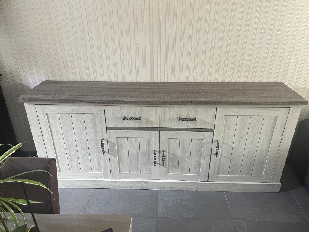 Dressoir kast living, 25 à 50 cm, 200 cm ou plus, Landelijk, Enlèvement