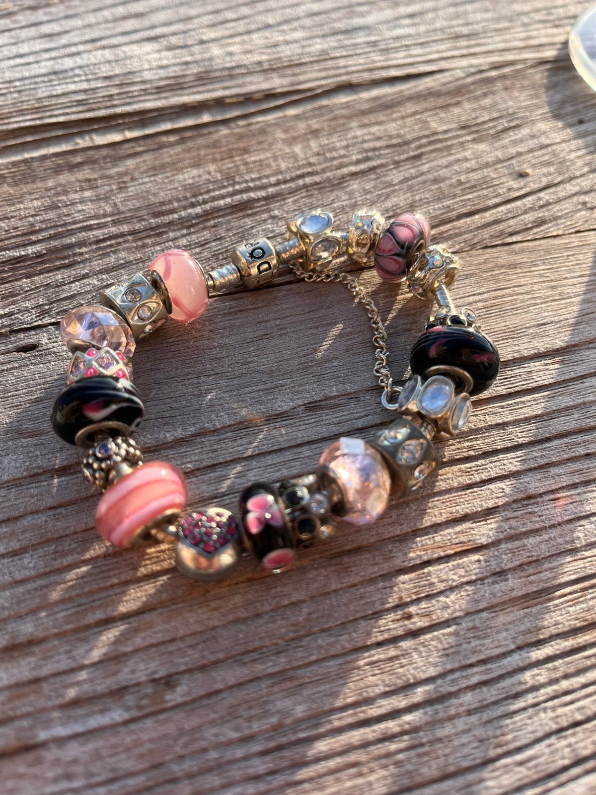 Pandora armband, Ophalen of Verzenden, Zo goed als nieuw, Roze