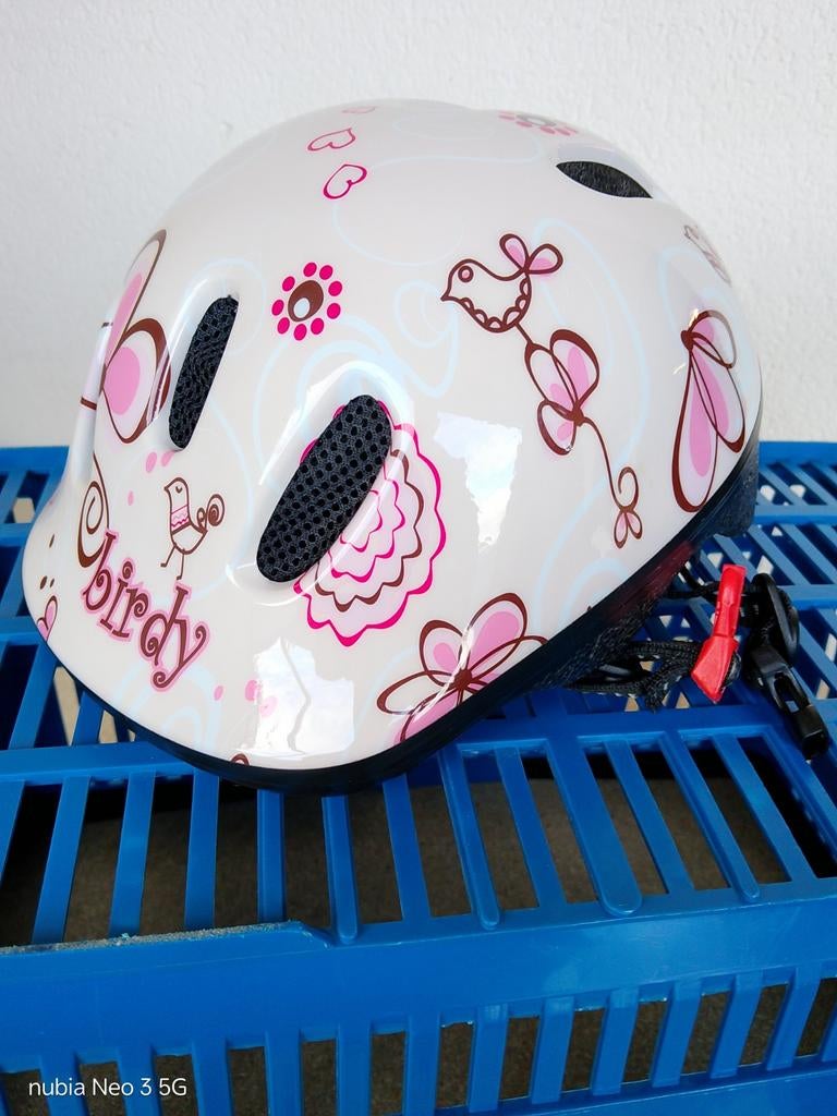 Polisport kinderhelm maat XXS 44-48 cm, XXS, Gebruikt, Meisje, Ophalen of Verzenden