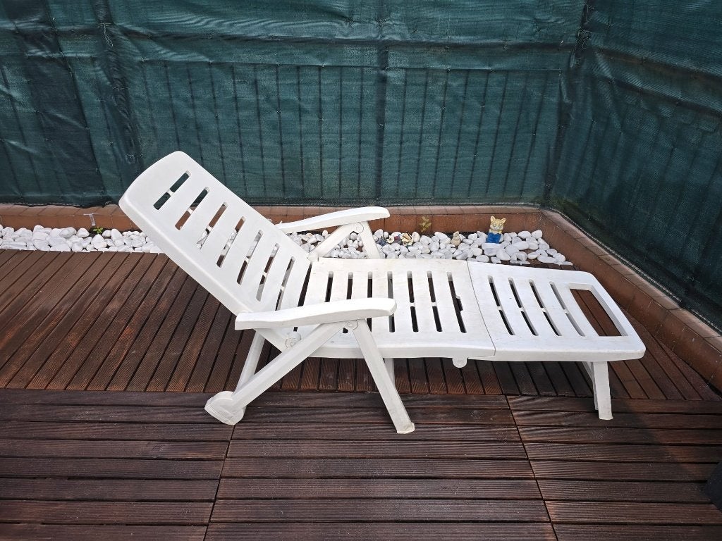 Transat, chaisse longue, Ophalen, Gebruikt, Plastic, Verstelbaar