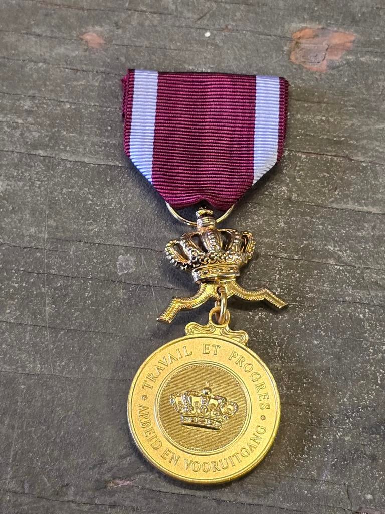 Belgische Gouden Medaille in de Kroonorde, Verzamelen, Ophalen of Verzenden