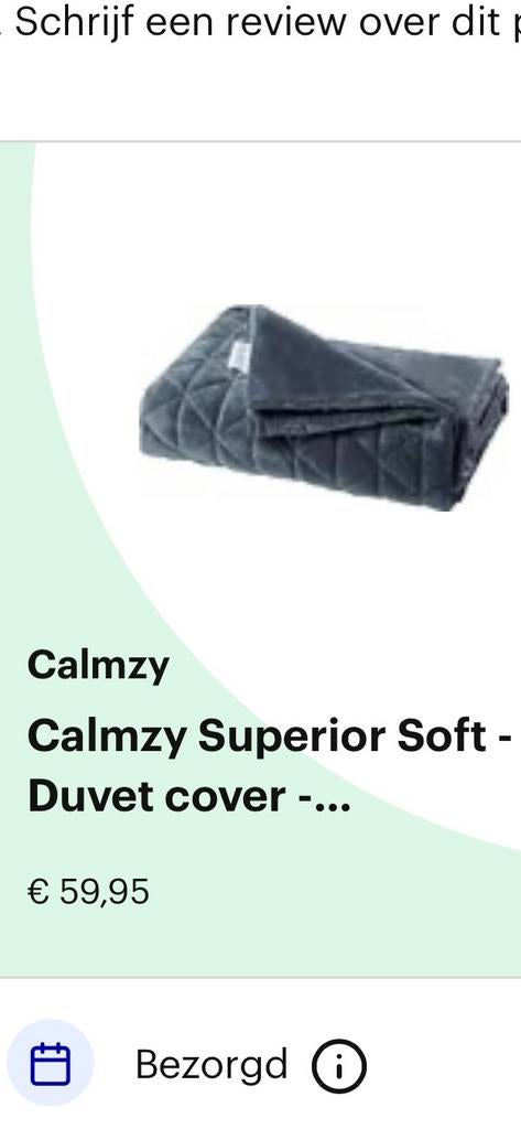 Verzwaringsdeken met comfort soft hoeslaken, Ophalen, Eenpersoons, Grijs, Deken of Dekbed