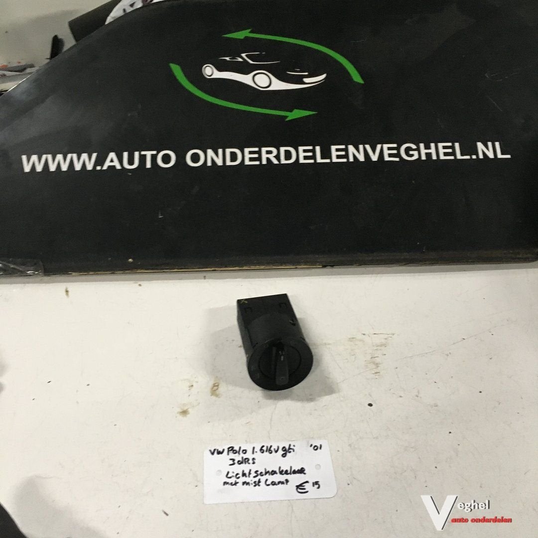 Vw Polo 1.6 16v gti 3 drs 2001  Lichtschakelaar met mistlamp, -, Utilisé, -, -
