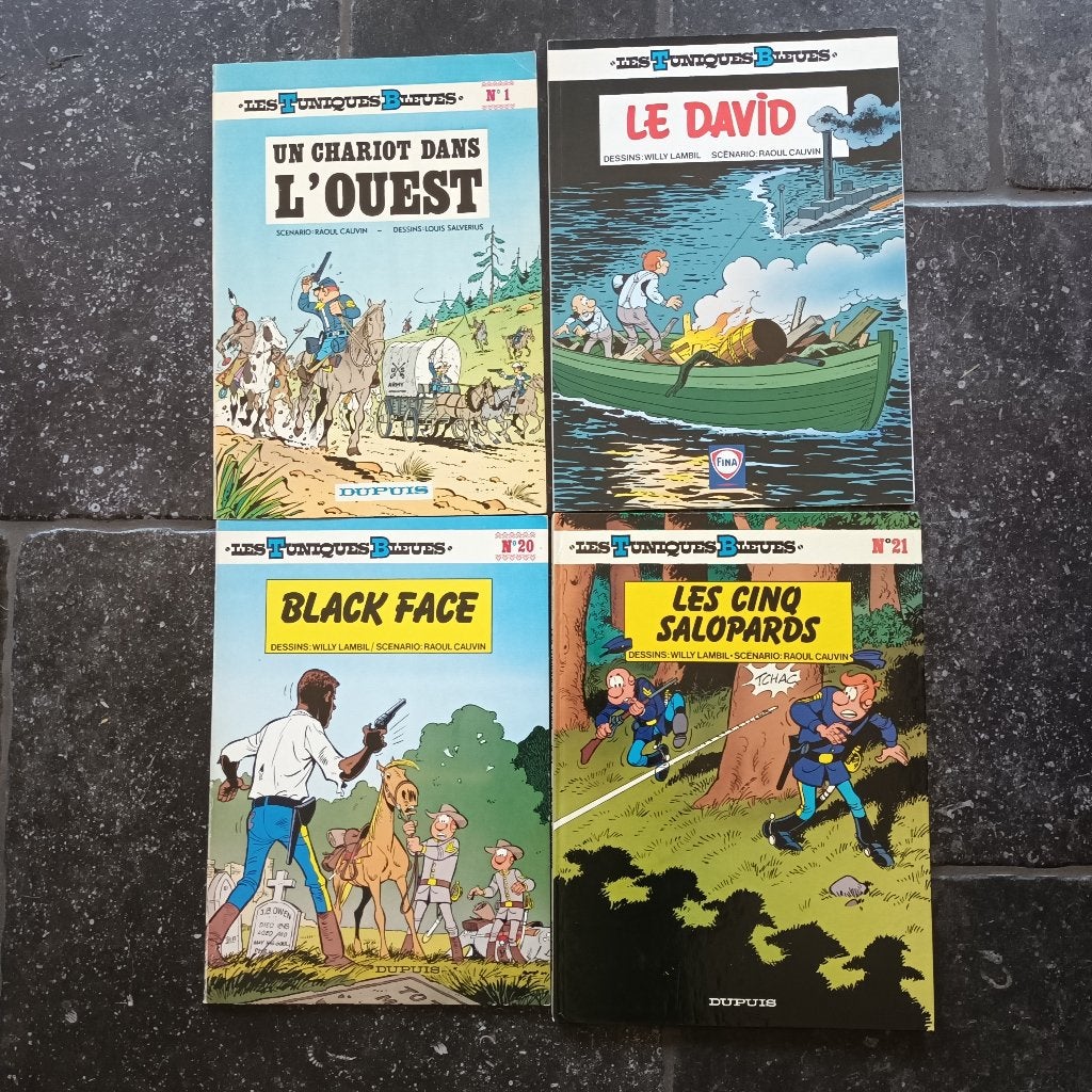 BD Les Tuniques Bleues 7 tomes, Plusieurs BD, Enlèvement ou Envoi, Lambil & Cauvin, Utilisé