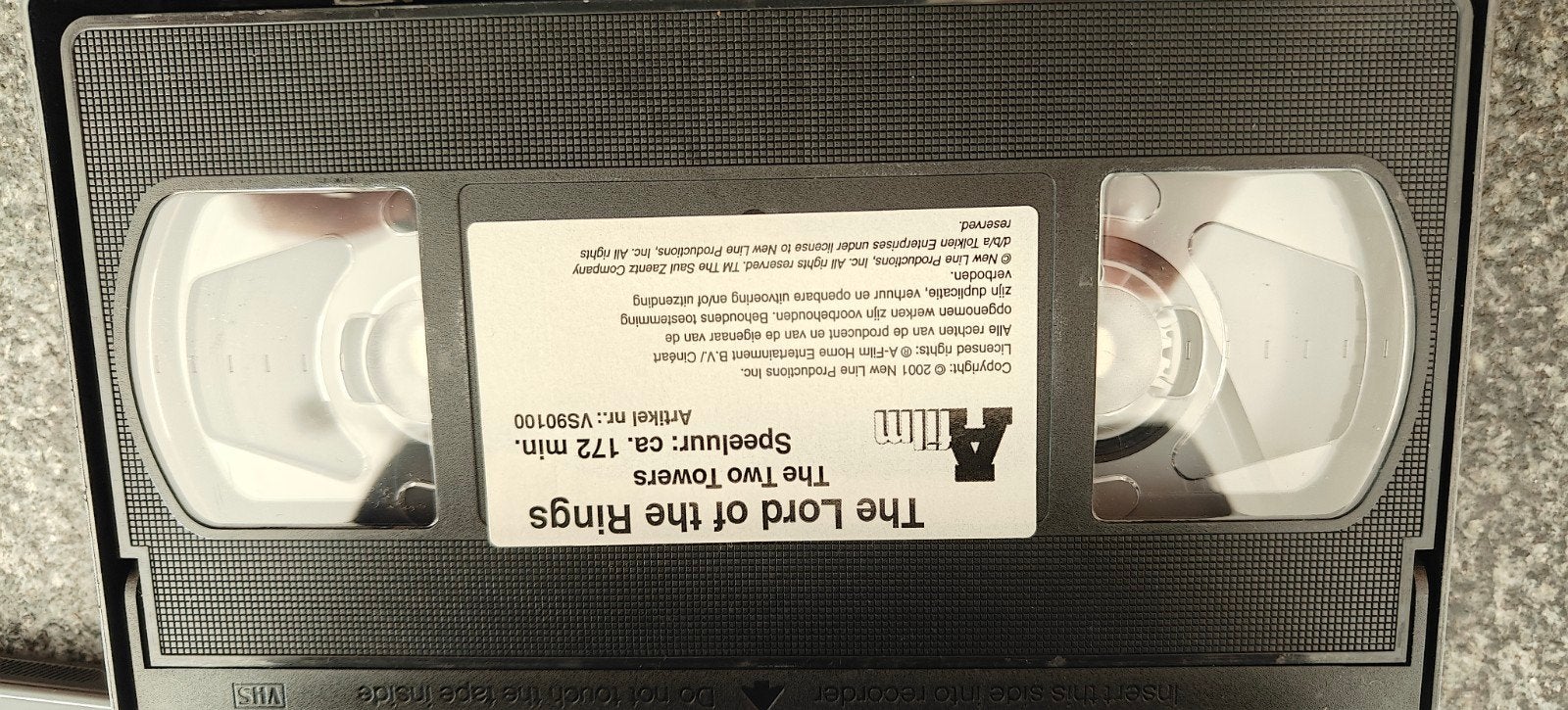 VHS lord of the rings, Ophalen, VHS