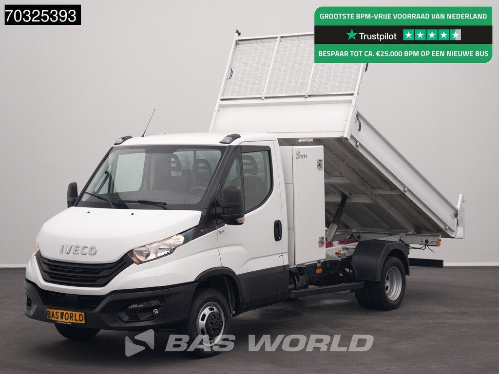 Iveco Daily 35C16 3.0L Kipper met Kist Dubbellucht 3,5t Trek, Autos, Camionnettes & Utilitaires, Entreprise, Achat, Caméra de recul