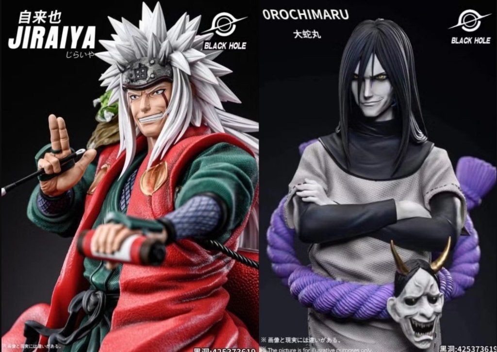 Orochimaru & Jiraya Black Hole studio NO tsume, Collections, Statues & Figurines, Enlèvement, Neuf