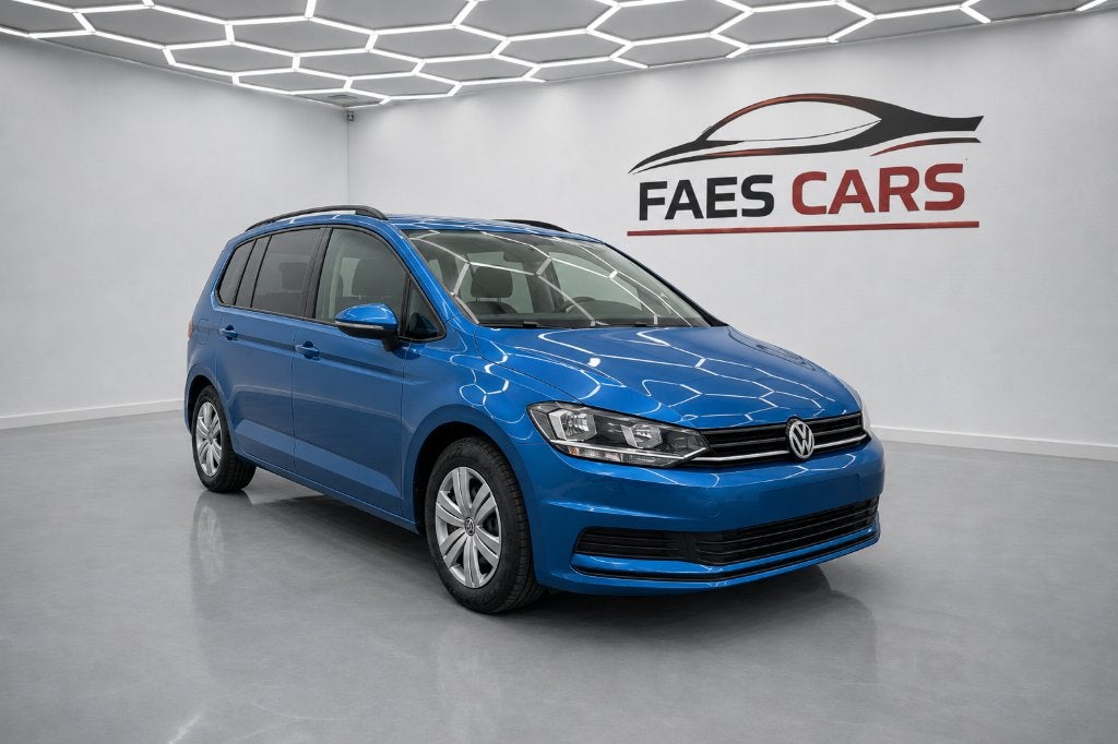 Volkswagen Touran 2,0 diesel 7 zitplaatsen, Auto's, Volkswagen, 4 cilinders, Blauw, 7 zetels, Bedrijf