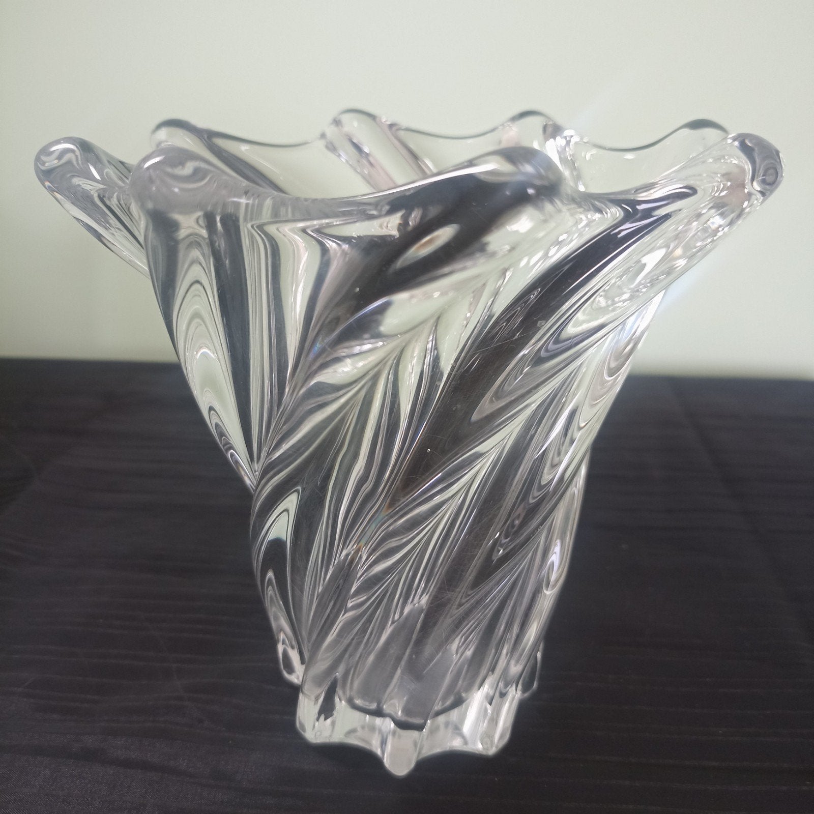 Set van 2 Franse Mid-Century Kristallen Vazen (Daum & Art Va, Ophalen of Verzenden