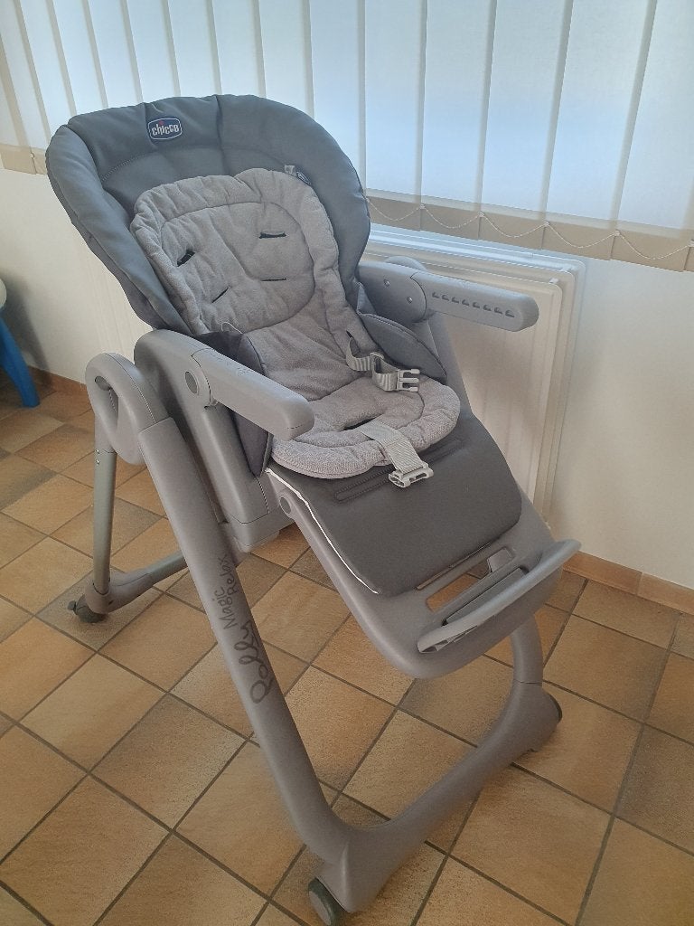 Chaise haute Chicco Polly Magic Relax, Enlèvement, Comme neuf, Chaise évolutive, Coulissant