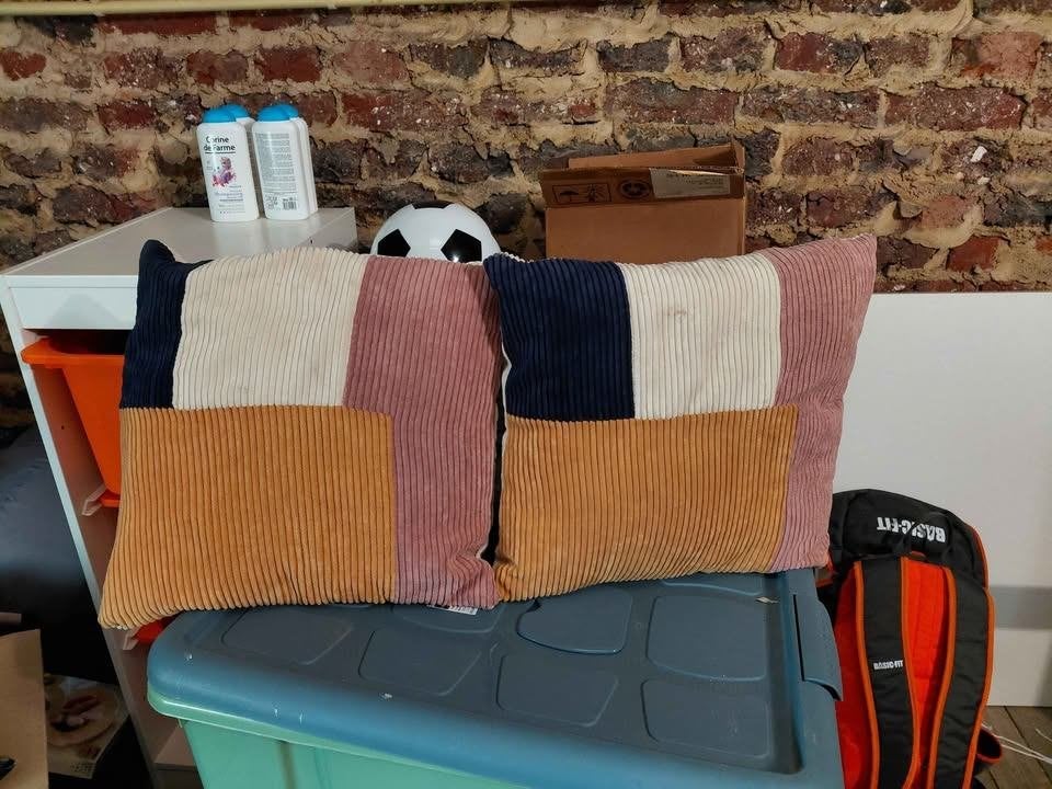 2 coussin décorative, Maison & Meubles, Enlèvement, Comme neuf, Coussin décoratif, Lavable