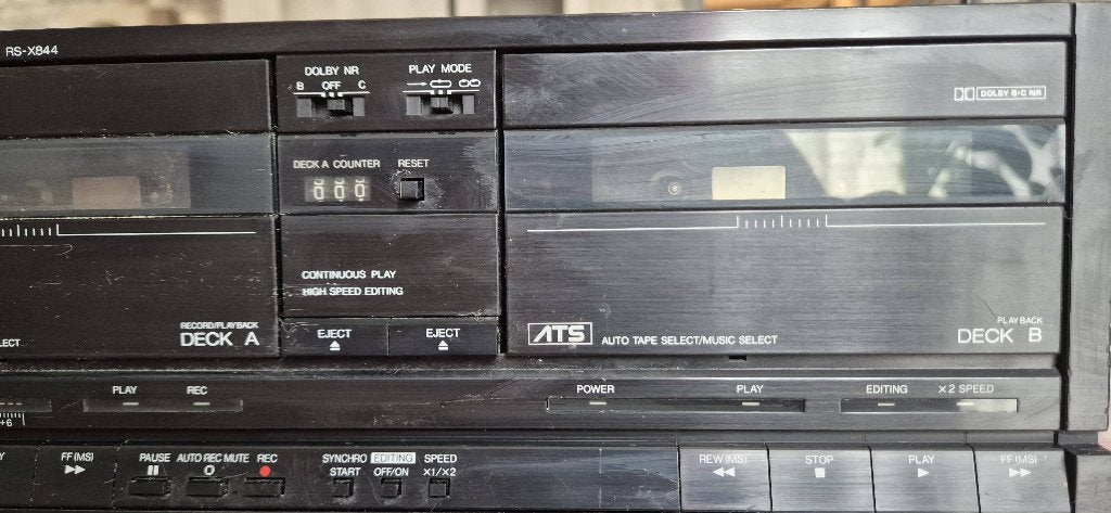 Technics Double deck cassette RS-X844, Enlèvement, Double, Autres marques