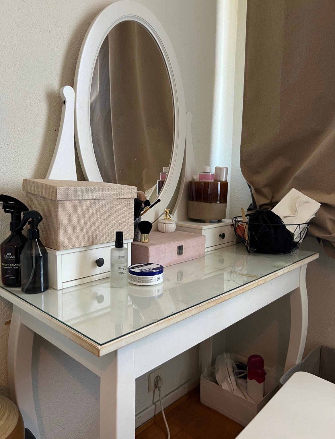 Avant le 19/06 ; Coiffeuse IKEA HEMNES avec miroir, Enlèvement, Comme neuf