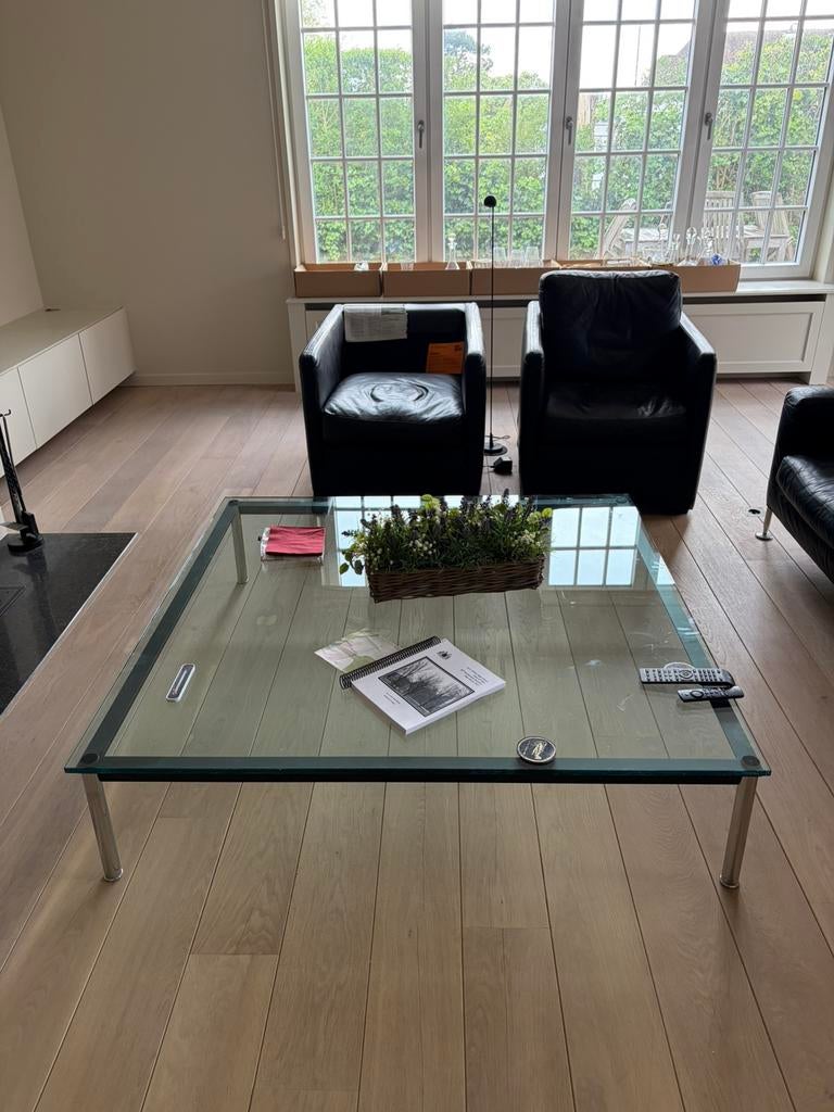 Le Corbusier salontafel LC10-P, 100 à 150 cm, Moins de 50 cm, Verre, 100 à 150 cm