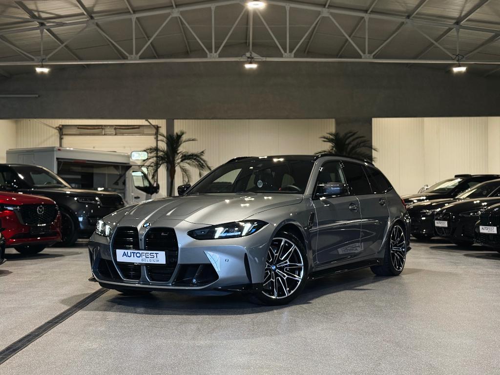 BMW M3 Competition Touring xDrive Facelift Skyscraper Grey, Automaat, 2993 cc, Leder, Lichtsensor
