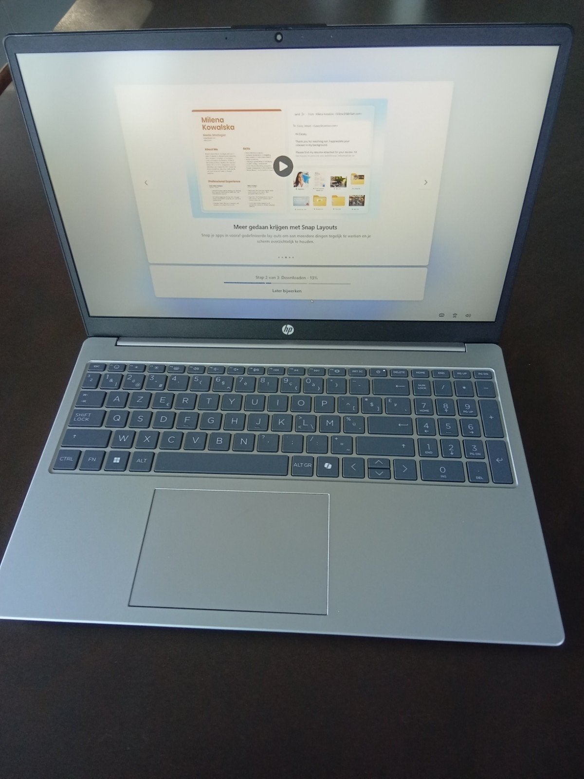 Hp 15,6" full HD, Zo goed als nieuw, HP, Azerty, 16 GB