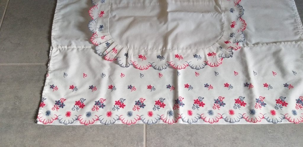 Drap + taie d oreiller pour couffin bébé vintage, Garçon ou Fille, Autres couleurs, Enlèvement, Utilisé