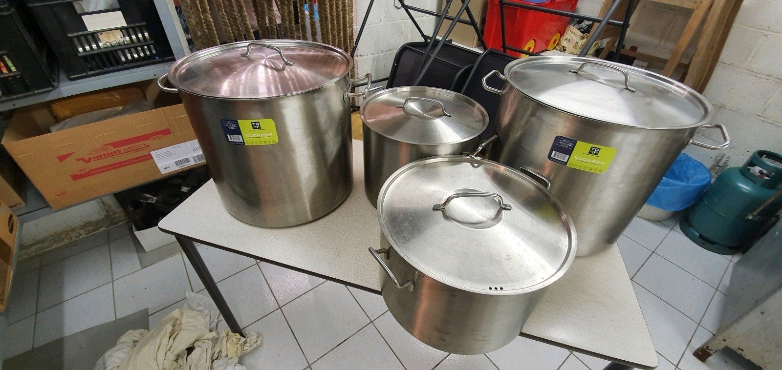 Casseroles de cuisine professionnelles INOX TGFF, Enlèvement