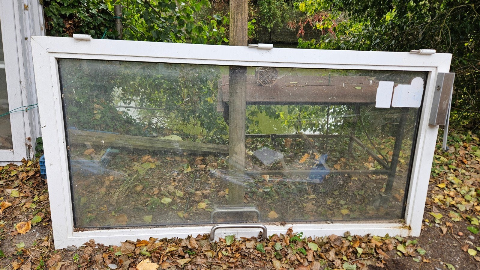 gratis deur met glas en pomp, Gebruikt, Buitendeur, Glas, 200 tot 215 cm