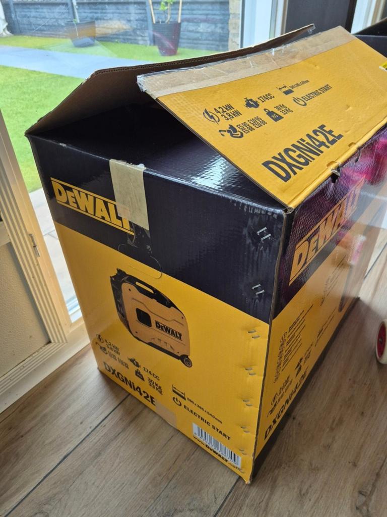 DeWALT DXGNI42E Inverter benzine generator - 4200W *NIEUW*, Ophalen, Benzine, Geluidgedempt, Nieuw
