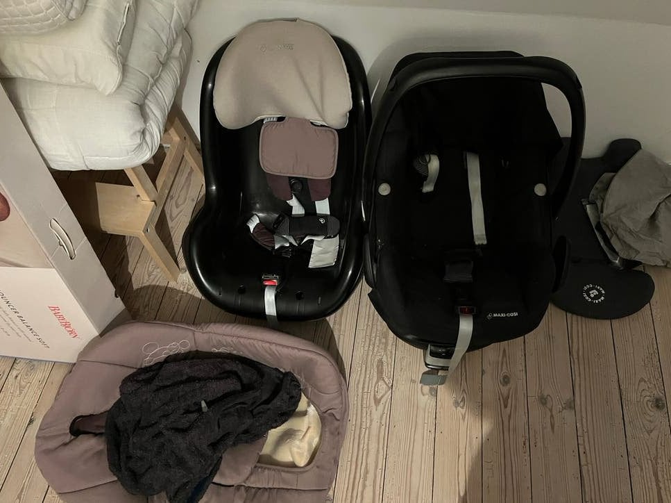 Maxi cosi set: pebble + pearl + isofix, Ophalen, Gebruikt, Isofix